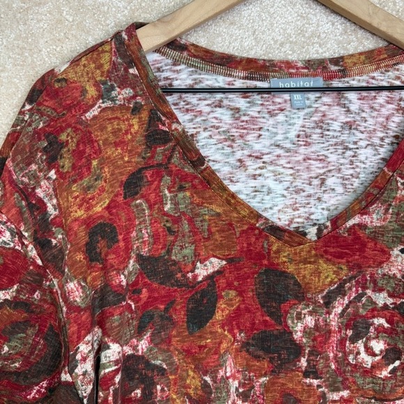 Habitat Floral Top Size XXL Cotton Casual - Picture 3 of 8